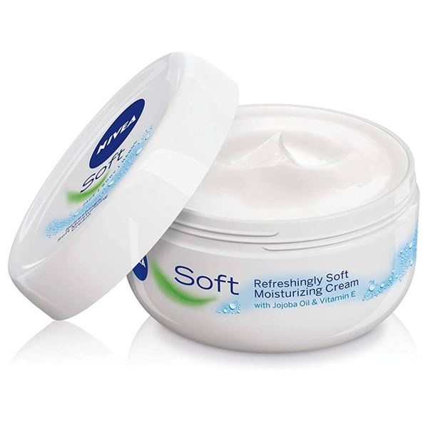 کرم نیوا سافت اصلی مرطوب کننده دست و صورت و بدن 300 میل | NIVEA Soft Moisturizing Cream 300ml